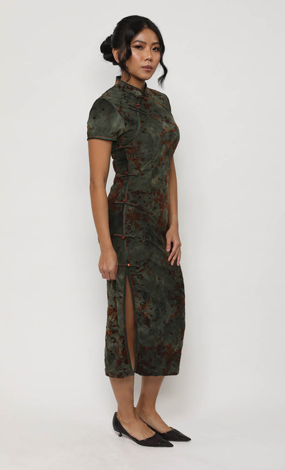 BLOSSOM SILK-BLEND CHEONGSAM