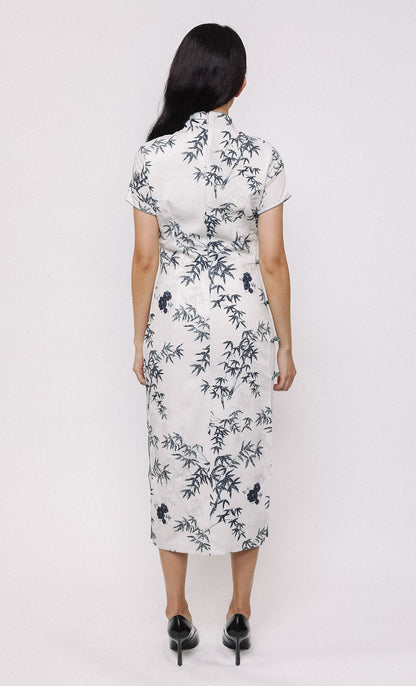 BAMBOO FOREST SATIN CHEONGSAM