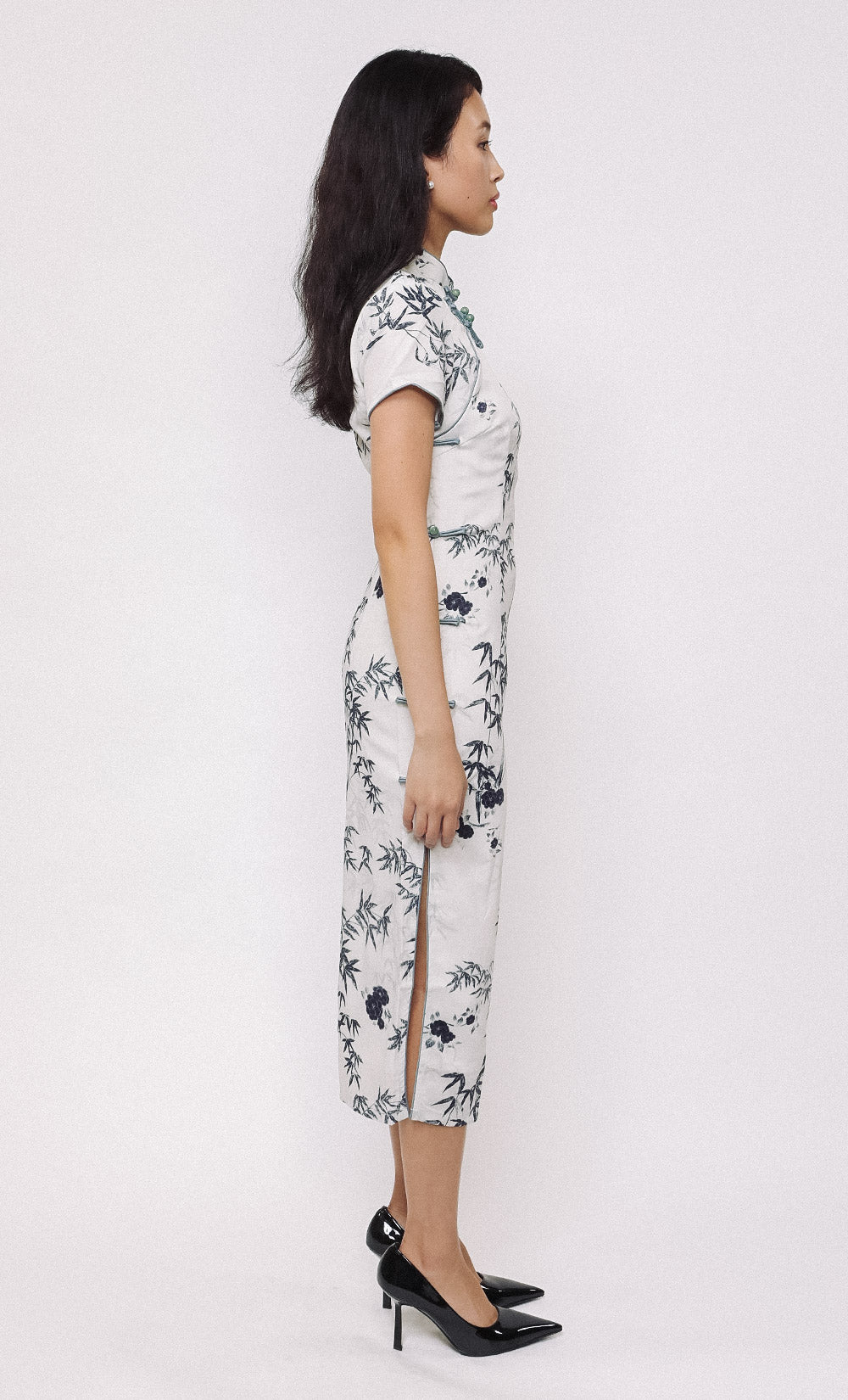 BAMBOO FOREST SATIN CHEONGSAM