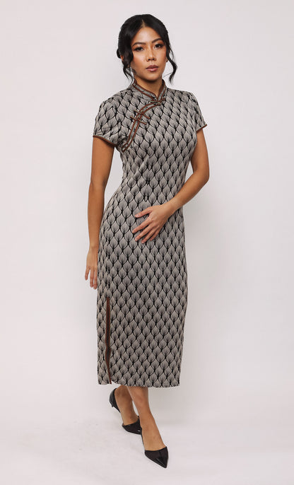 RIPPLE FAN MODAL-BLEND CHEONGSAM