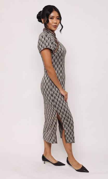 RIPPLE FAN MODAL-BLEND CHEONGSAM